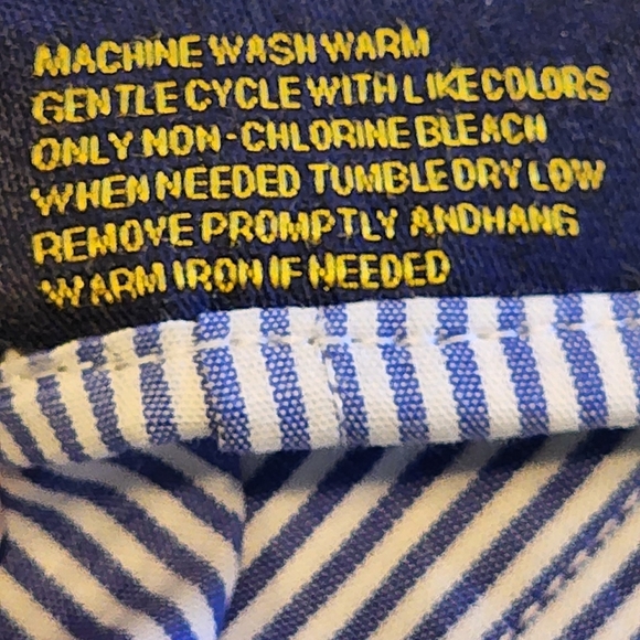 Club Room Men's Shirt Blue Pencil Stripe/ 17 1/2 34-35/ NWT - Picture 10 of 15